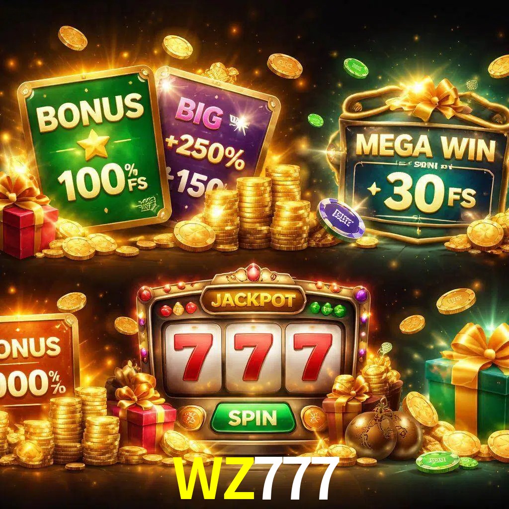 Tipos de bonos WZ777 incluyendo recompensas de bienvenida y promociones continuas