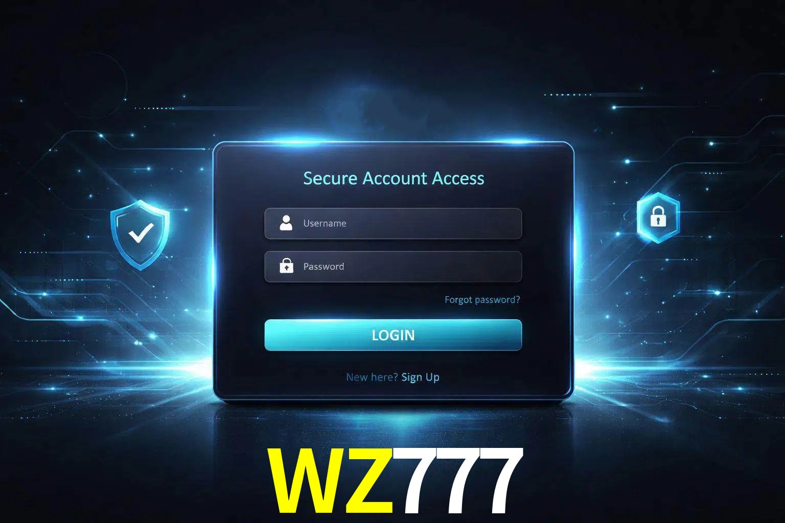 Pantalla de inicio de sesión de cuenta WZ777 para usuarios en México